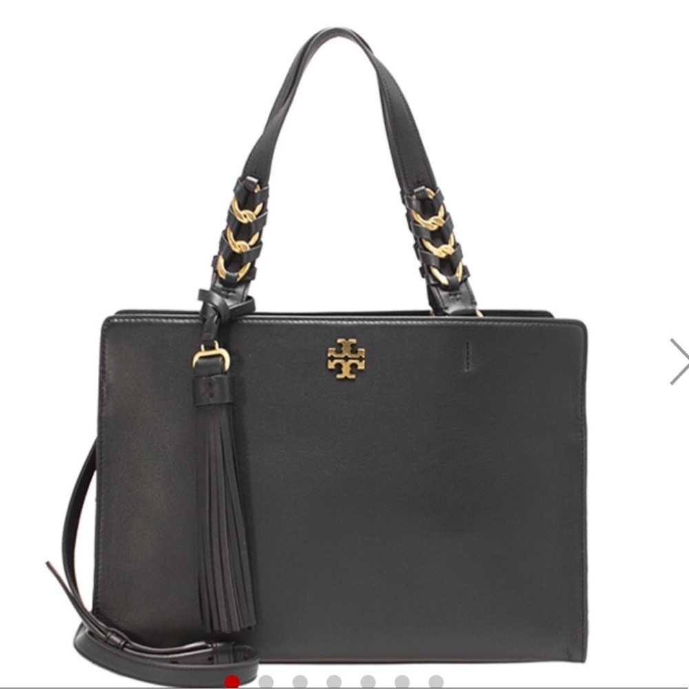 Tory Burch Brooke Satchel Black Shoulder Bag
